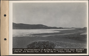 Looking southeasterly at Quabbin Reservoir from near Randall Farm on Route #21, Quabbin Reservoir, Mass., Apr. 10, 1940