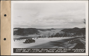 Looking up valley from near station 93+50 on Quabbin Hill Road, Quabbin Reservoir, Mass., Nov. 7, 1940