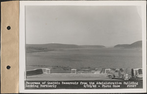 Panorama of Quabbin Reservoir from the Administration Building looking northerly, Quabbin Reservoir, Mass., Sep. 25, 1942