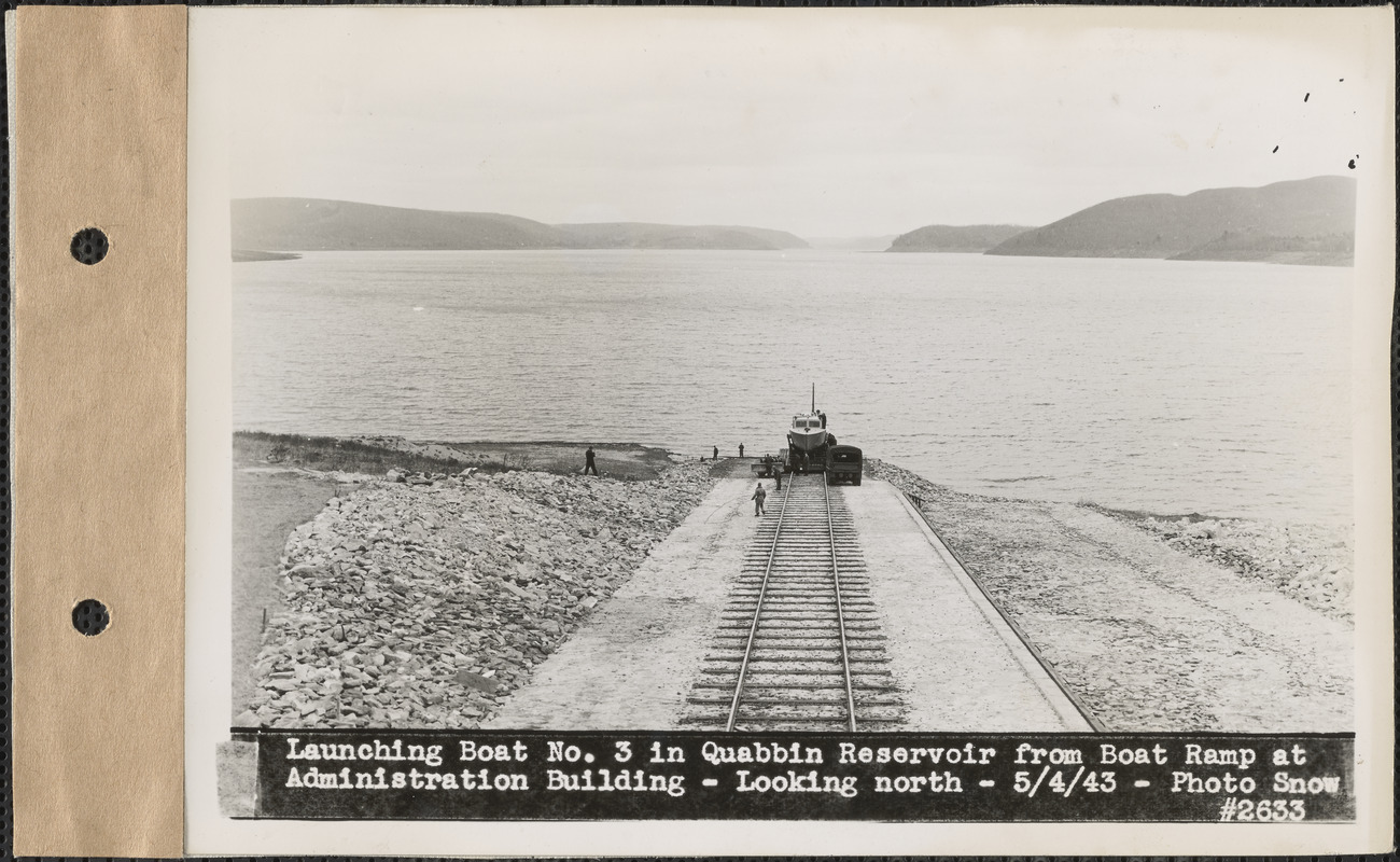 Launching Boat #3 In Quabbin Reservoir From Boat Ramp At Administration ...