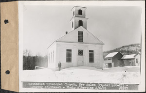 Methodist Episcopal Church, looking northwest, New Salem, Mass., Feb. 6, 1945