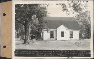 Wellington A. Sauer, view of buildings after renovation by the Commonwealth, looking northerly, Belchertown, Mass., July 20, 1945