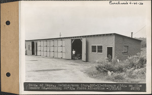 Commonwealth of Massachusetts, storage building on Blue Meadow Road, looking southwesterly, Belchertown, Mass., July 23, 1945