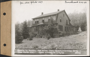 Bessie L. Mackie, house, looking southeasterly, New Salem, Mass., July 24, 1945