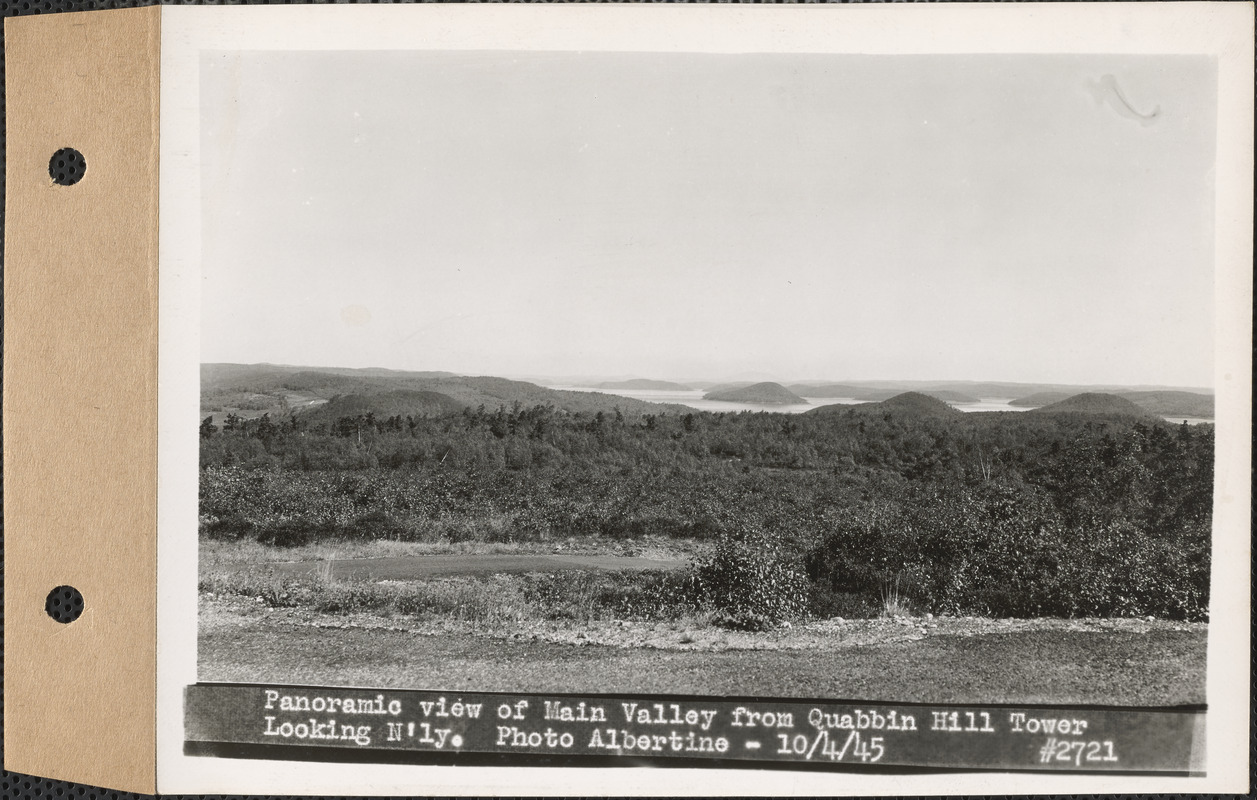 Panoramic View Of Main Valley From Quabbin Hill Tower, Looking ...