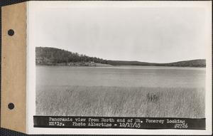 Panoramic view from north end of Mount Pomeroy, looking northeasterly, Quabbin Reservoir, Mass., Oct. 17, 1945