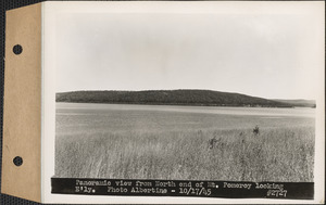 Panoramic view from north end of Mount Pomeroy, looking easterly, Quabbin Reservoir, Mass., Oct. 17, 1945