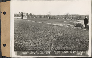 General view showing grading on south side of East Access Road, looking southeasterly, Ware, Mass., Nov. 26, 1945