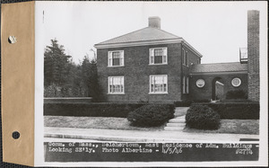 Commonwealth of Massachusetts, East Residence of Administration Buildings, looking southeasterly, Belchertown, Mass., Apr. 5, 1946