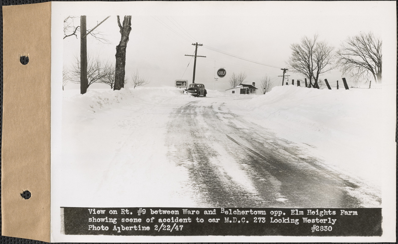 View on Route 9 between Ware and Belchertown opposite Elm Heights Farm