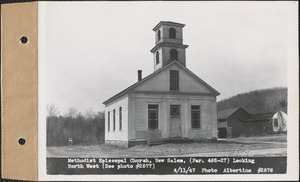 Methodist Episcopal Church, looking northwest, New Salem, Mass., Apr. 11, 1947