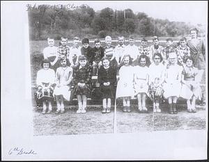 Class of 1952 6th & 7th grade at East Whately School (Blue School)