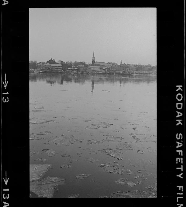 Church reflections in river