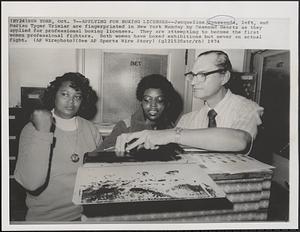 Applying for boxing licenses