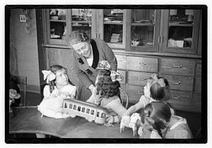 Mabel Adams, principal of Horace Mann School