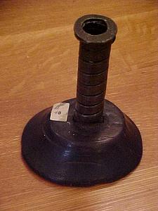 Dark wooden candle holder