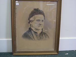 Framed portrait of a woman