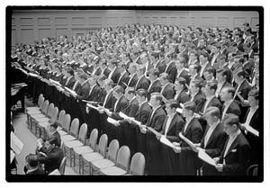 Harvard & Radcliffe Glee Clubs symphony Woodworth conducting, Symphony Hall