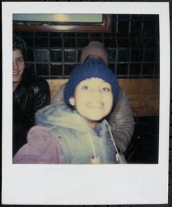 Girl wearing a winter hat and smiling