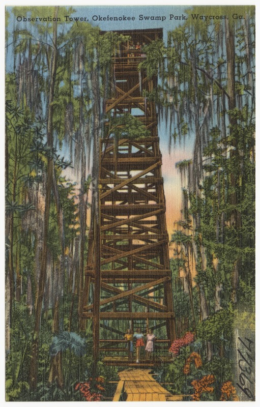 Observation tower, Okefenokee Swamp Park, Waycross, Ga.