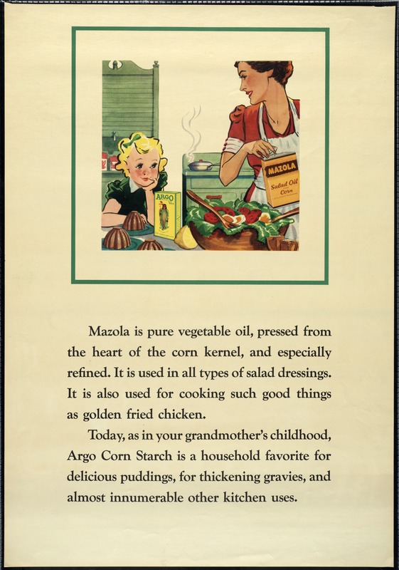 Corn Starch and Corn Oil poster, World War II