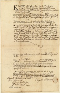 Deed, Elijah Coleman to Samuel Partridge, 1763