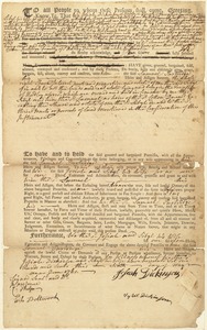 Deed, Josiah Dickinson to Samuel Partridge, 1761
