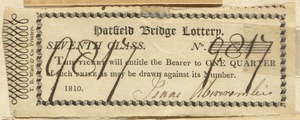 Hatfield Bridge Lottery ticket No. 9817