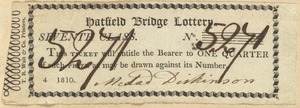 Hatfield Bridge Lottery ticket No. 5271