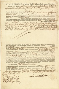 Deed, Nehemiah Dickinson, South Hadley, to Richard Church, Hatfield, for land in South Hadley, 3 Oct. 1753