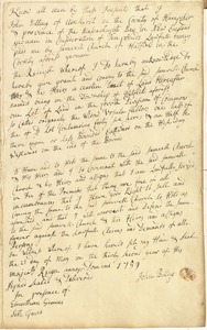 Deed, John Billing, Amherst, to Samuel Church, Hatfield, 23 May 1759