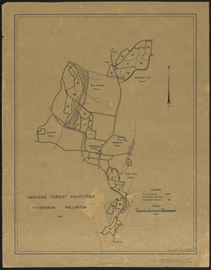 Harvard Forest Properties Petersham and Phillipston 1941