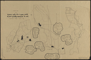 Harvard Forest 1945 Areas with 10 or more cords of poor quality wood/acre to cut