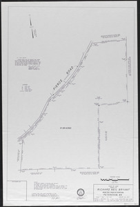 Plan of land owned by Richard Neil Bryant, Petersham, MA