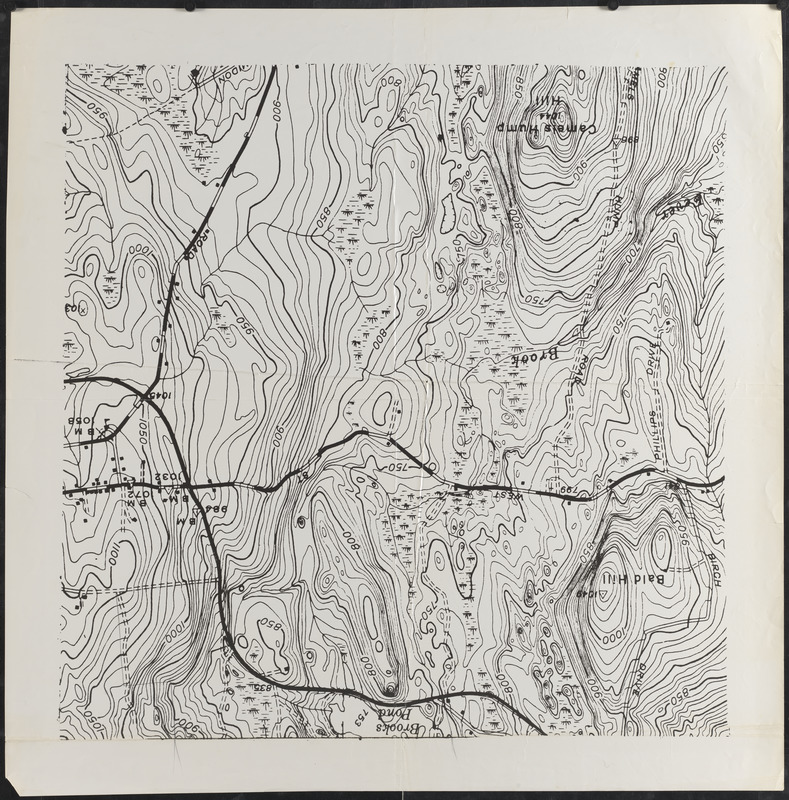 Topography of Prospect Hill, including Camel's Hump and vicinity