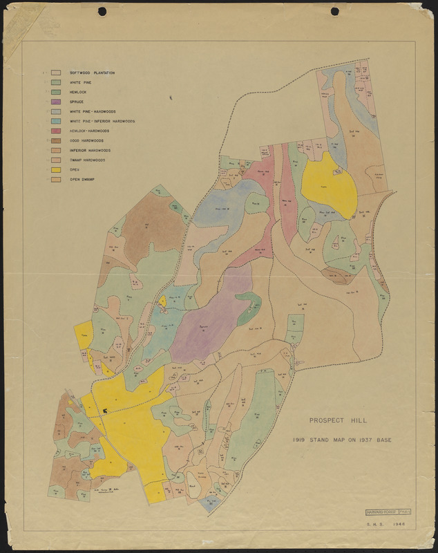 Prospect Hill 1919 Stand map Digital Commonwealth