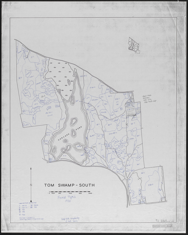 Tom Swamp South forest types 1930