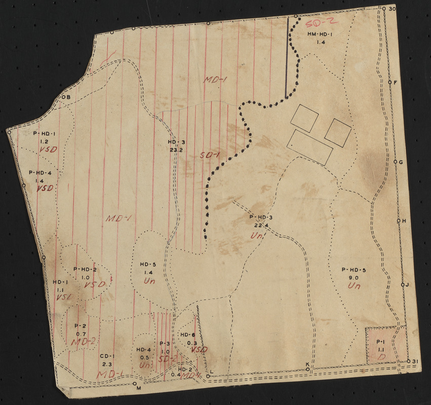 Tom Swamp Compartment I 1938 hurricane damage map