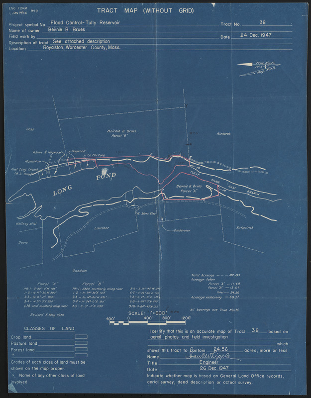 Tract Map (Without Grid) Flood Control - Tully Reservoir
