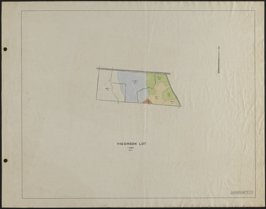 Higginson Lot 1929 Stand Map