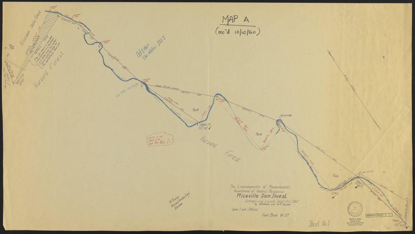 Survey of Riceville Dam and North Boundary of TS IX
