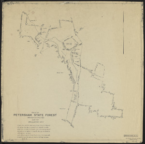 Plan of the Petersham State Forest