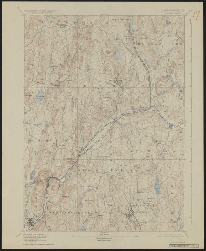 Topographic Maps of the Barre Sheet