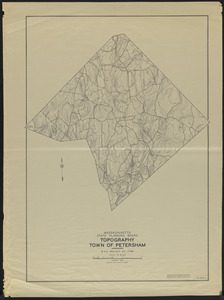 Topography Town of Petersham 1938