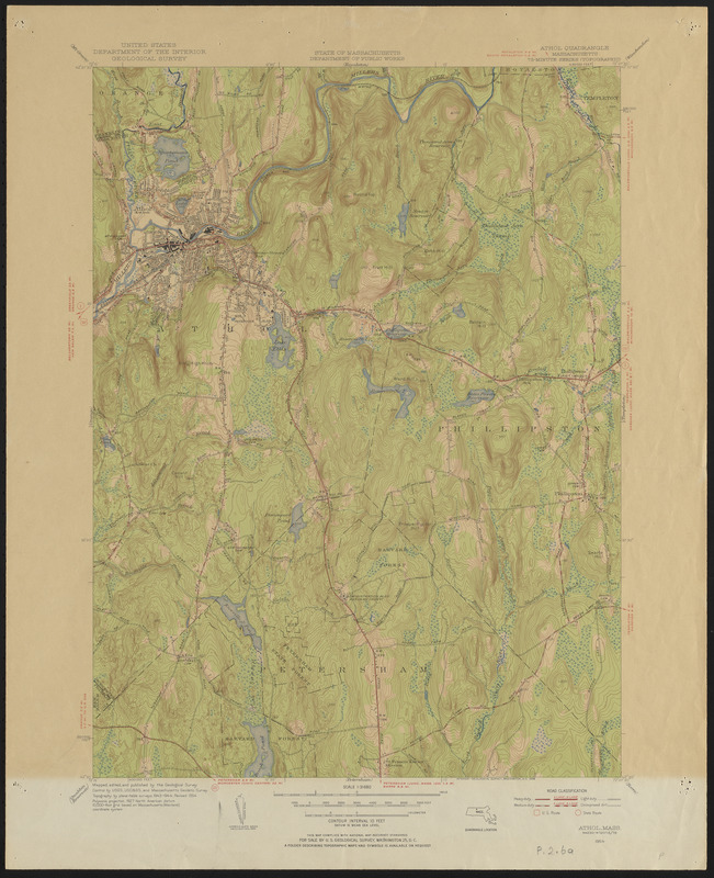 Topographic Maps of 7.5' Athol - Digital Commonwealth