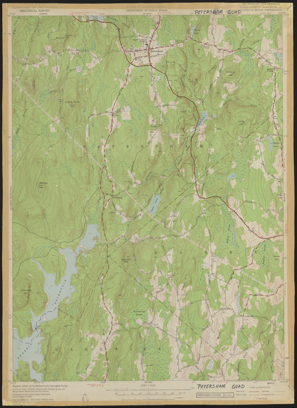 Topographic Maps of 7.5' Petersham Digital Commonwealth