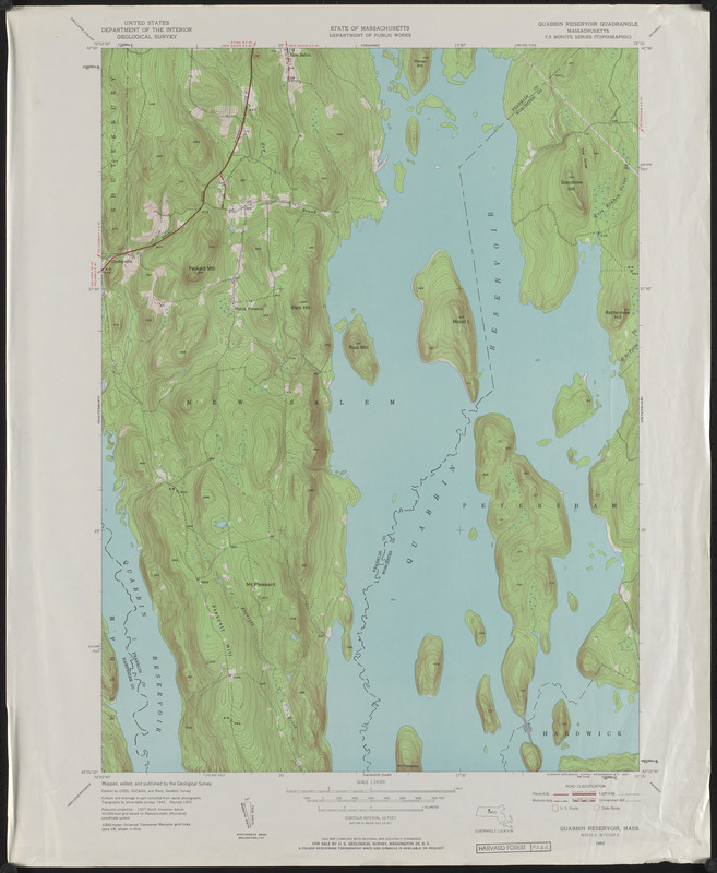 Topographic Maps of 7.5' Quabbin Reservoir Digital Commonwealth