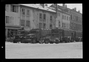 Military vehicles, Rambervillers, France