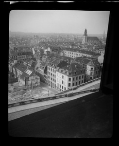 View of bomb-damaged Brussels from Palace of Justice