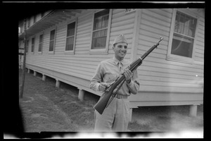 U. S. Army soldier with rifle, Fort Belvoir
